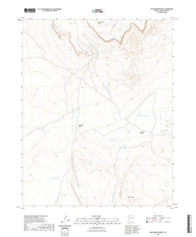 United States Geological Survey Wild Band Pockets, AZ (2021, 24000-Scale) digital map