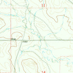 United States Geological Survey Wild Bill Creek, MT-WY (1970, 24000-Scale) digital map