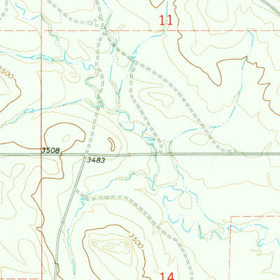 United States Geological Survey Wild Bill Creek, MT-WY (1970, 24000-Scale) digital map