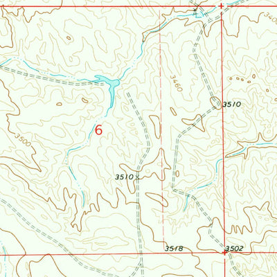United States Geological Survey Wild Bill Creek, MT-WY (1970, 24000-Scale) digital map