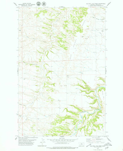 United States Geological Survey Wild Bill Flat West, MT (1978, 24000-Scale) digital map