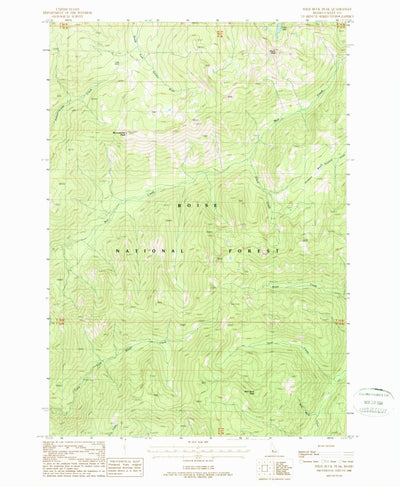 United States Geological Survey Wild Buck Peak, ID (1988, 24000-Scale) digital map