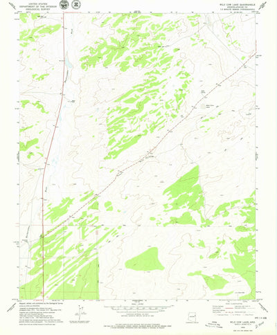 United States Geological Survey Wild Cow Lake, AZ (1978, 24000-Scale) digital map