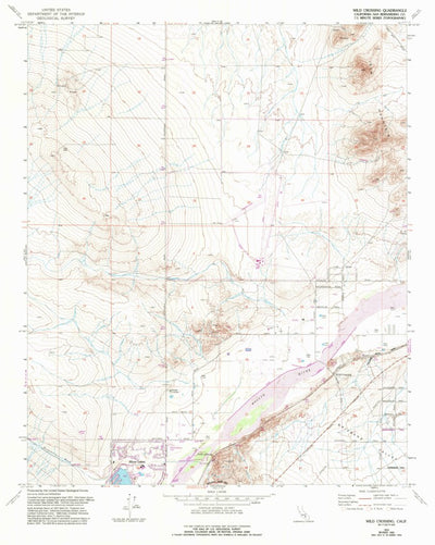 United States Geological Survey Wild Crossing, CA (1973, 24000-Scale) digital map