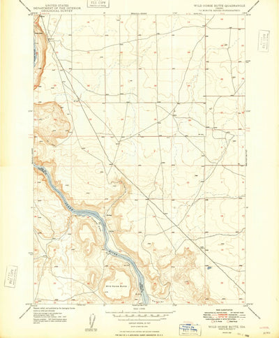 United States Geological Survey Wild Horse Butte, ID (1948, 24000-Scale) digital map