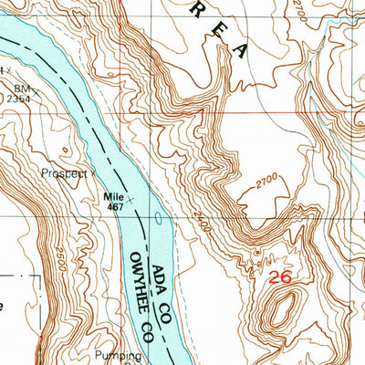 United States Geological Survey Wild Horse Butte, ID (1992, 24000-Scale) digital map