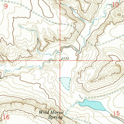 United States Geological Survey Wild Horse Butte, MT (1971, 24000-Scale) digital map