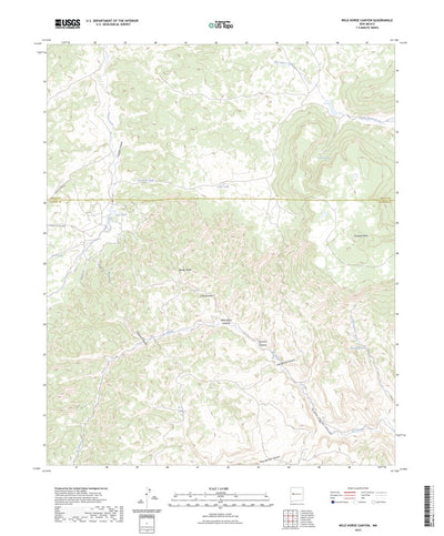 United States Geological Survey Wild Horse Canyon, NM (2023, 24000-Scale) digital map
