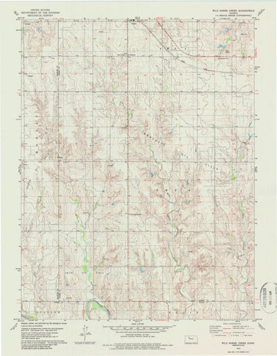 United States Geological Survey Wild Horse Creek, KS (1979, 24000-Scale) digital map