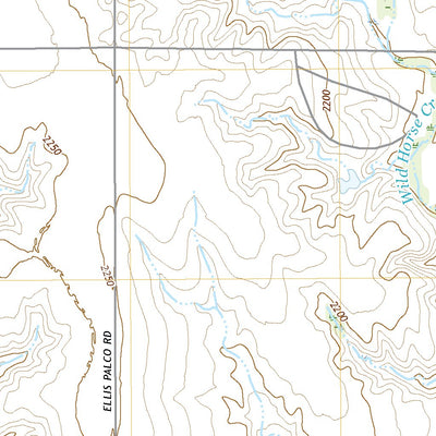 United States Geological Survey Wild Horse Creek, KS (2022, 24000-Scale) digital map