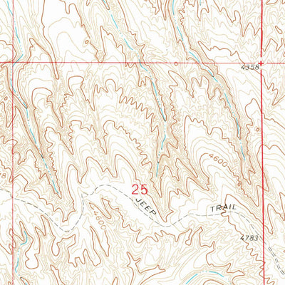 United States Geological Survey Wild Horse Flats, WY (1960, 24000-Scale) digital map
