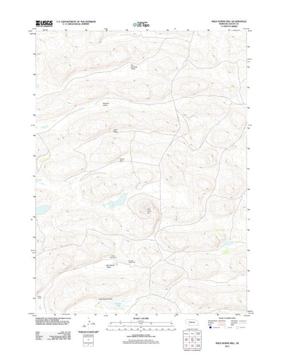 United States Geological Survey Wild Horse Hill, NE (2011, 24000-Scale) digital map