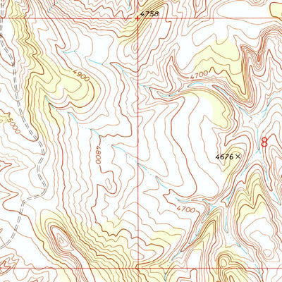 United States Geological Survey Wild Horse Hill, WY (1967, 24000-Scale) digital map