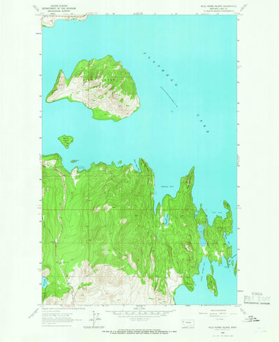 United States Geological Survey Wild Horse Island, MT (1964, 24000-Scale) digital map