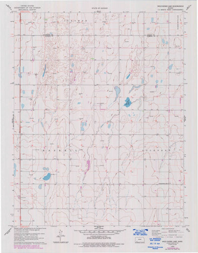 United States Geological Survey Wild Horse Lake, KS (1959, 24000-Scale) digital map