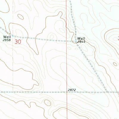 United States Geological Survey Wild Horse Lake West, MT (1972, 24000-Scale) digital map