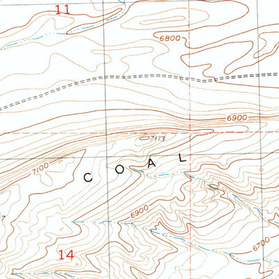 United States Geological Survey Wild Horse Mountain, WY (1953, 24000-Scale) digital map