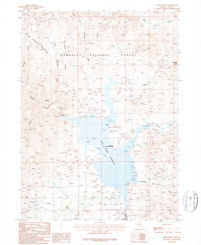 United States Geological Survey Wild Horse, NV (1986, 24000-Scale) digital map