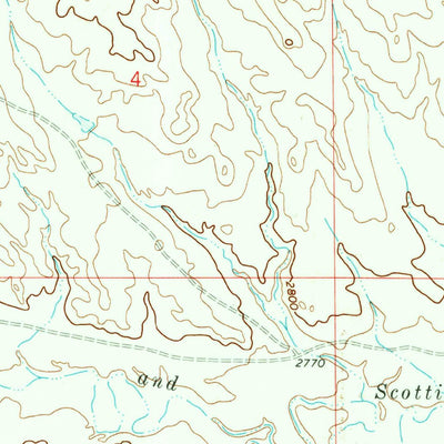 United States Geological Survey Wild Horse Pass SE, MT (1969, 24000-Scale) digital map