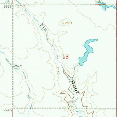 United States Geological Survey Wild Horse Reservoir, MT (1965, 24000-Scale) digital map