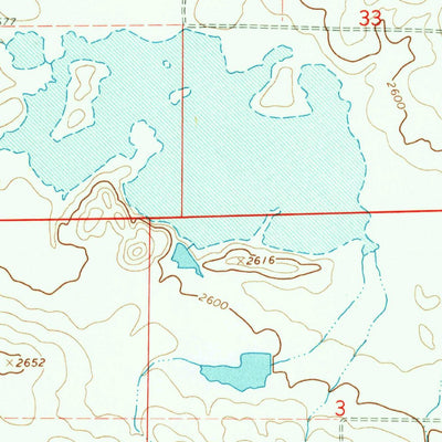 United States Geological Survey Wild Horse Reservoir, MT (1965, 24000-Scale) digital map