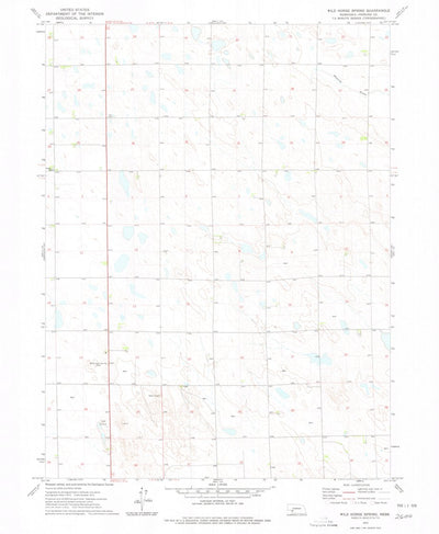 United States Geological Survey Wild Horse Spring, NE (1973, 24000-Scale) digital map
