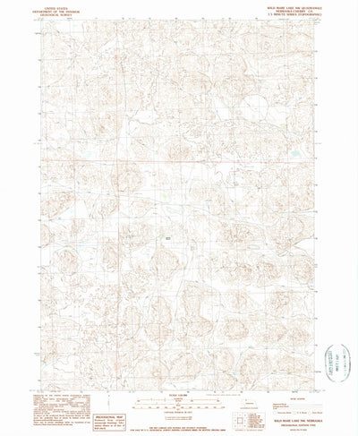 United States Geological Survey Wild Mare Lake NW, NE (1990, 24000-Scale) digital map