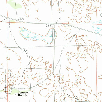 United States Geological Survey Wild Mare Lake NW, NE (1990, 24000-Scale) digital map