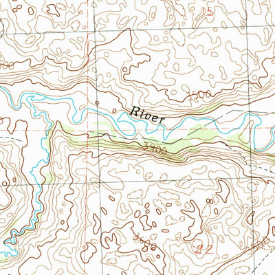 United States Geological Survey Wild Mare Lake SW, NE (1990, 24000-Scale) digital map