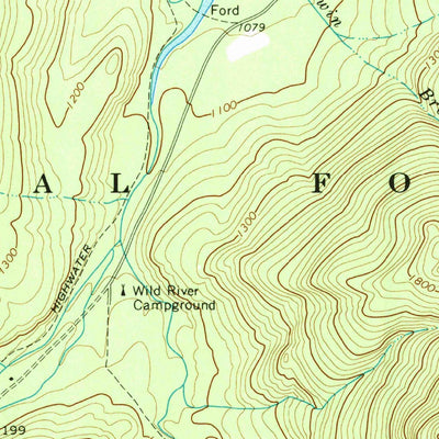 United States Geological Survey Wild River, NH-ME (1970, 24000-Scale) digital map