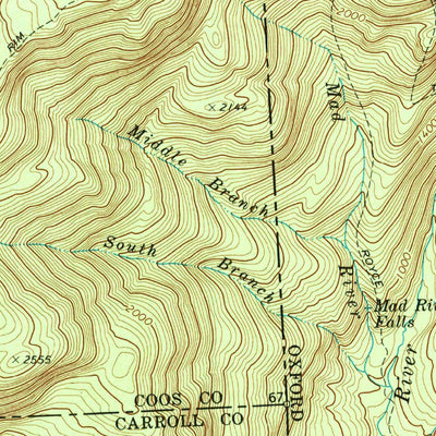 United States Geological Survey Wild River, NH-ME (1970, 24000-Scale) digital map