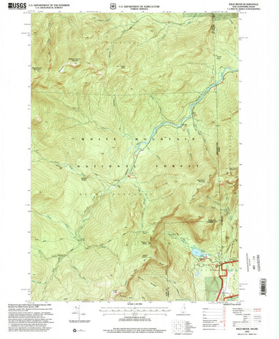 United States Geological Survey Wild River, NH-ME (1995, 24000-Scale) digital map