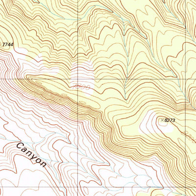 United States Geological Survey Wildcat Canyon, NV (1989, 24000-Scale) digital map