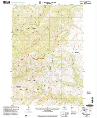 United States Geological Survey Wildcat Draw, MT (2000, 24000-Scale) digital map