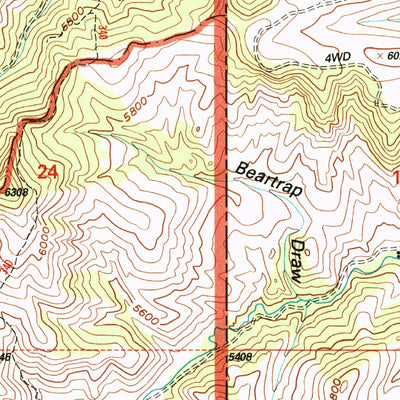 United States Geological Survey Wildcat Draw, MT (2000, 24000-Scale) digital map