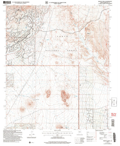 United States Geological Survey Wildcat Hill, AZ (2004, 24000-Scale) digital map