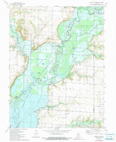 United States Geological Survey Wildcat Lake, IL (1974, 24000-Scale) digital map