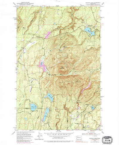 United States Geological Survey Wildcat Lake, WA (1953, 24000-Scale) digital map