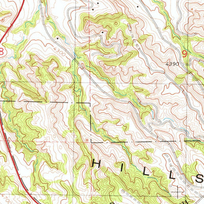 United States Geological Survey Wildcat Mountain, NE (1979, 24000-Scale) digital map