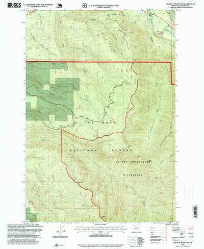 United States Geological Survey Wildcat Mountain, OR (1997, 24000-Scale) digital map
