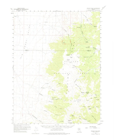United States Geological Survey Wildcat Peak, NV (1960, 62500-Scale) digital map