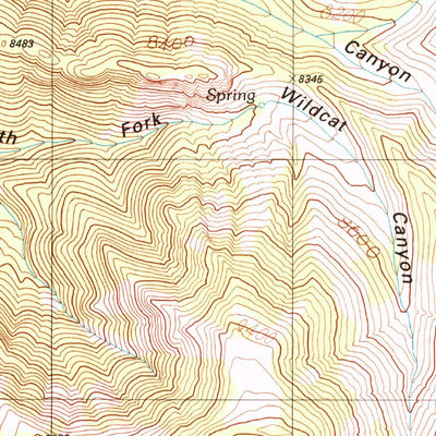 United States Geological Survey Wildcat Peak, NV (1989, 24000-Scale) digital map