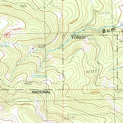 United States Geological Survey Wildcat Point, OR (1990, 24000-Scale) digital map