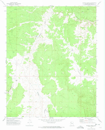 United States Geological Survey Wildcat Ranch, AZ (1971, 24000-Scale) digital map