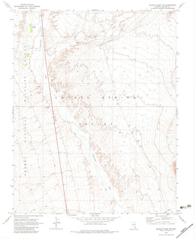 United States Geological Survey Wildcat Wash NW, NV (1969, 24000-Scale) digital map