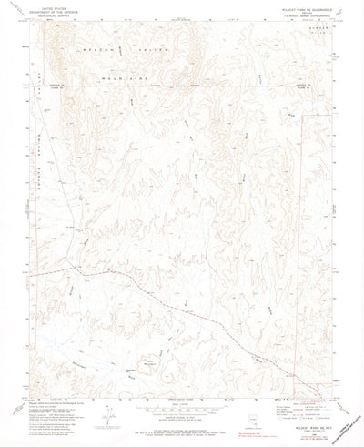 United States Geological Survey Wildcat Wash SE, NV (1969, 24000-Scale) digital map