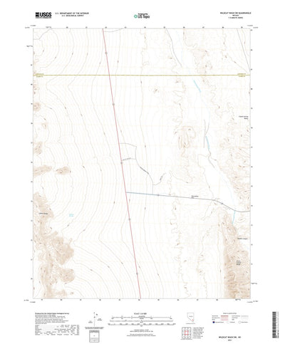 United States Geological Survey Wildcat Wash SW, NV (2021, 24000-Scale) digital map