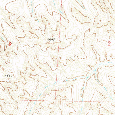 United States Geological Survey Wildcat, WY (1971, 24000-Scale) digital map