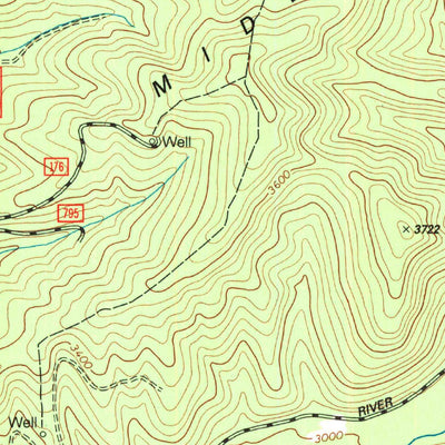 United States Geological Survey Wildell, WV (1995, 24000-Scale) digital map