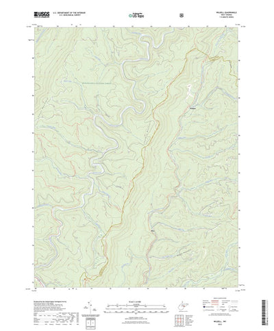 United States Geological Survey Wildell, WV (2023, 24000-Scale) digital map